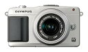 【中古】OLYMPUS ミラーレス一眼 PEN mini E-PM2 レンズキット シルバー E-PM2 LKIT SLV