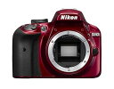 【中古】Nikon デジタル一眼レフカメラ D3400 ボディー レッド D3400RD(2)