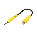 【中古】RCA ピンプラグ⇔ミニプラグ φ3.5mm に!変換ビデオケーブル映像用AD-515 Camera