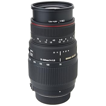 【中古】SIGMA 望遠ズームレンズ APO 70-300mm F4-5.6 DG MACRO ニコン用 フルサイズ対応 508555