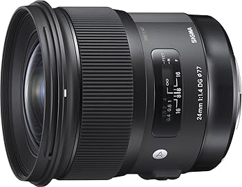 【中古】SIGMA 広角レンズ Art 24mm F1.4 DG HSM シグマ用 401566