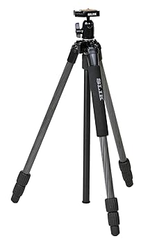【中古】SLIK カーボン三脚 ライトカーボン E53 3段 ナットロック式 19mmパイプ径 自由雲台 クイックシュー式 106969