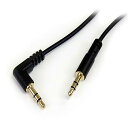 【中古】StarTech.com 3.5mmステレオミニプラグ片側L型ケーブル 30cm MU1MMSRA(2)