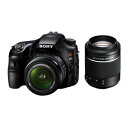 【中古】SONY ミラーレス一眼 α65 ダブルズームレンズキット DT 18-55mm F3.5-5.6 SAM II+DT 55-200mm F4-5.6 ...