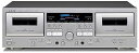【中古】TEAC ダブルカセットデッキ W-1200S