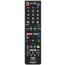 【中古】シャープ SHARP テレビリモコン 0106380517(2)