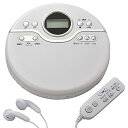 【中古】オーム電機 ポータブルCDプレーヤーホワイトCDP-8174G-W