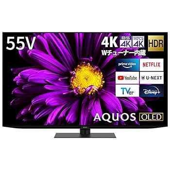 【中古】シャープ 55V型 有機EL テレビ AQUOS OLED 4T-C55DQ1 4K チューナー内蔵 Android TV 2021年モデル 【中古】シャープ 55V型 有機EL テレビ AQUOS OLED 4T-C55DQ1 4K チューナー内蔵 Android TV 2021年モデル