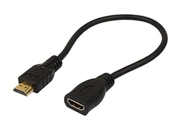 【中古】ハイスピード HDMI 延長ケーブル 金メッキ 30cm HDMIタイプAオス&メス 接続コード AV ビジュアル
