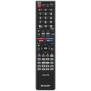 【中古】シャープ 液晶テレビ用 リモコンブラック系0106380480(2)