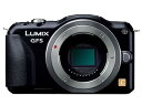 【中古】パナソニックPanasonic ミラーレス一眼カメラ ルミックス GF5 ボディ 1210万画素 エスプリブラック DMC-GF5-K