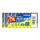 【中古】東芝TOSHIBA アルカリ乾電池 単4形10本パック LR03L 10MP