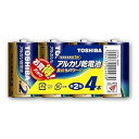 【中古】東芝TOSHIBAアルカリ乾電池 単2形 4本入 1.5V 使用推奨期限 5年 LR14L 4MP