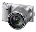 【中古】SONY ミラーレス一眼カメラ α NEX-5N ダブルズームレンズキット シルバー NEX-5NY/S