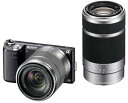 【中古】SONY ミラーレス一眼カメラ α NEX-5N ダブルズームレンズキット ブラック NEX-5NY/B