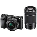 【中古】SONY ミラーレス一眼 α6000 ダブルズームレンズキット E PZ 16-50mm F3.5-5.6 OSS + E 55-210mm F4.5-...