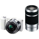 【中古】SONYソニー ミラーレス一眼 α5100 ダブルズームキット E PZ 16-50mm F3.5-5.6 OSS + E 55-210mm F4.5-...
