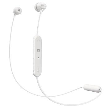 【中古】ソニー ワイヤレスイヤホン WI-C300 : Bluetooth対応 最大8時間連続再生 マイク 2018年モデル ホワイト WI-C300 W