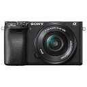 【中古】SONYソニー APS-C ミラーレス一眼カメラ α6400 パワーズームレンズキットレンズ:SELP1650 ブラック ILCE-6400L B
