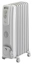 【中古】DeLonghi オイル・ラジエターヒーター L字型フラットフィン8枚 トップハンガーTH-300R付同送 R790812TFS 3~8畳用