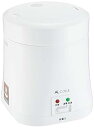 【中古】AL COLLE 炊飯時間33分 2膳用1.5合 ミニ炊飯器 ミニライスクッカー ホワイト ARC-103/W
