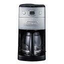 【中古】クイジナート ミル付 全自動 コーヒーメーカー 豆・粉 両対応 10カップ 予約機能 DGB-625J シルバー