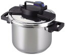 【中古】アウトドアにも最適!パール金属 3層底ワンタッチレバー 圧力鍋 5.5L H-5389