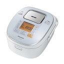 【中古】パナソニック 5.5合 炊飯器 IH式 大火力おどり炊き スノーホワイト SR-HX106-W