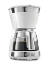 【中古】DeLonghiデロンギ De'Longhiドリップコーヒーメーカー アクティブ ICM12011J-W レギュラーコーヒー 5杯用 ペーパーレスフィル...