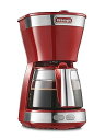 【中古】DeLonghiデロンギ De'Longhiドリップコーヒーメーカー アクティブ ICM12011J-R レギュラーコーヒー 5杯用 ペーパーレスフィル...