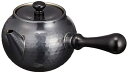 【中古】新光金属 急須 黒銅仕上げ 370ml 純銅黒銅仕上げ 鎚目急須 横手 BC-101