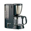 【中古】象印マホービンZOJIRUSHI コーヒーメーカー 6杯用 コクと香りを引き出すダブル加熱 2段階濃度調節 メッシュフィルターつき ステンレスブラック ...