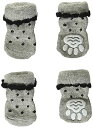 【中古】ランジュ L'ange DOG SOCKS frill gray S サイズ