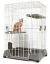 【中古】マルカン キティケージ 1000 グレー 猫用