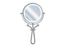 【中古】コイズミ 拡大鏡 LEDライト 1倍/7倍 手鏡/卓上型φ115mm KBE-3030/S