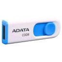 【中古】エイデータAdata ADATA USBメモリ 32GB USB2.0 スライド式 ホワイト AC008-32G-RWE