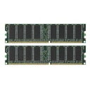 【中古】1GB標準デュアルセットDD333-512MX2 互換PC2700規格184pinDIMM:2枚組 バルク品