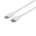 【中古】バッファロー BUFFALO USB2.0延長ケーブル A to A ホワイト 1.5m BSUAA215WH