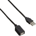 【中古】エレコム USBケーブル 延長 USB2.0 USB A オス to USB A メス マグネット内蔵 2m グラファイト USB-EAM2GT