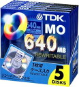 【中古】TDK 3.5MO 640MB アンフォーマット5枚パック MO-R640X5A