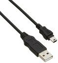 【中古】エレコム USBケーブル miniB USB2.0 USB A オス to miniB オス RoHS指令準拠 3m ブラック USB-ECOM530