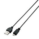 【中古】エレコム USBケーブル microB USB2.0 USB A オス to microB オス PlayStation4対応 スリム 2m ブラック ...