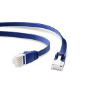 【中古】エレコム LANケーブル CAT6A 20m ツメが折れない 爪折れ防止コネクタ スーパーフラット ブルーメタリック LD-GFAT/BM200