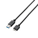【中古】エレコム USBケーブル microB USB3.0 USB A オス to microB オス スタンダード 0.5m ブラック USB3-AMB05...