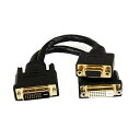 【中古】StarTech.com DVI-I接続DVI-D / HD15 VGA 分岐ケーブル 20cm Wyse製920302-02L代替品 DVI92030...