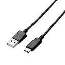 【中古】エレコム USBケーブル Type C USB A to USB C 0.5m USB2.0認証品 3A出力 最大480Mbps ブラック U2C-AC...