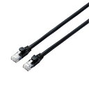 【中古】エレコム LANケーブル CAT6A 2m 爪折れ防止コネクタ スタンダード ブラック LD-GPA/BK2