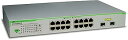 【中古】Allied Telesis AT GS950/16PS - Switch - managed - 16 x 10/100/1000 PoE+ + 2 ...