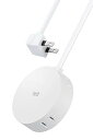 【中古】エレコム 電源タップ 見せるインテリア roo'tルオット 丸型 4個口 1.5m ホワイト AVT-D4-2415WH