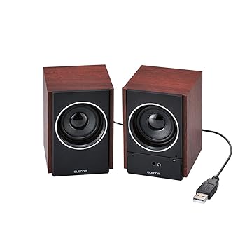 【中古】エレコム スピーカー USB電源 4W 木製 ブラック MS-W12UBK 【中古】エレコム スピーカー USB電源 4W 木製 ブラック MS-W12UBK